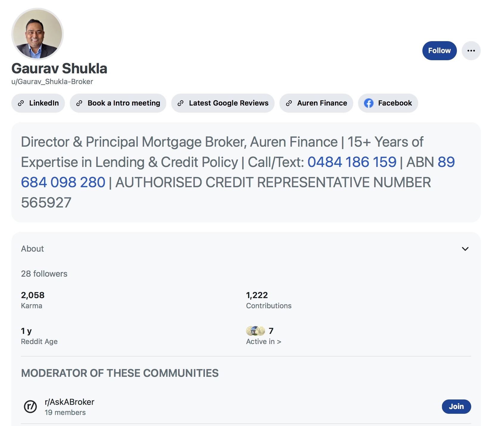 Gaurav Shukla on Reddit